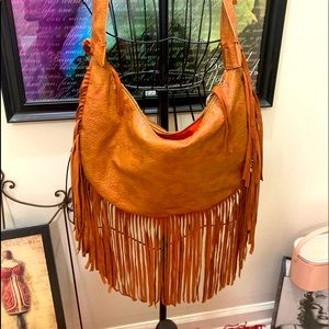 Jessica Simpson Fringe Shoulder Bag Boho Excellent Condition Like New Used Once!